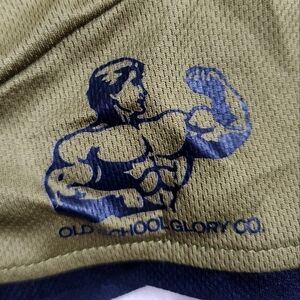 Old School Glory Military Green Dri-Fit Training Shorts XL